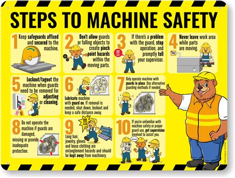 cnc machine safety poster|machine guarding safety poster.